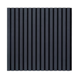 Acoustic Slat Wall Square Panels 600mm x 600mm - Black